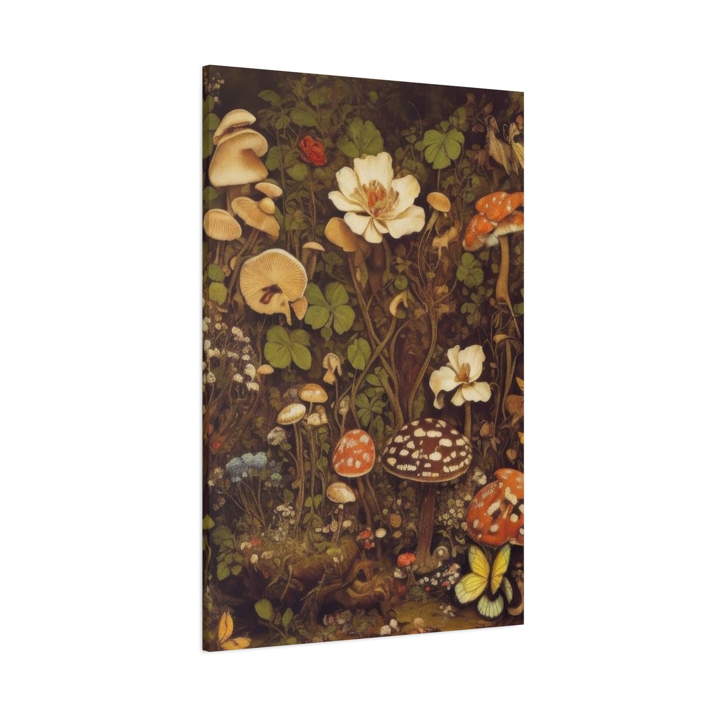 Mushroom On Forest Earthy Wall Art & Canvas Prints