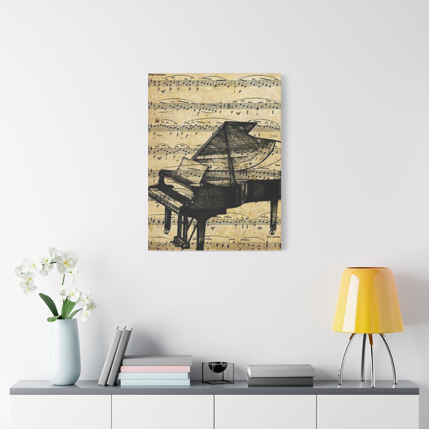 Musical Notes And Piano Wall Art & Canvas Prints
