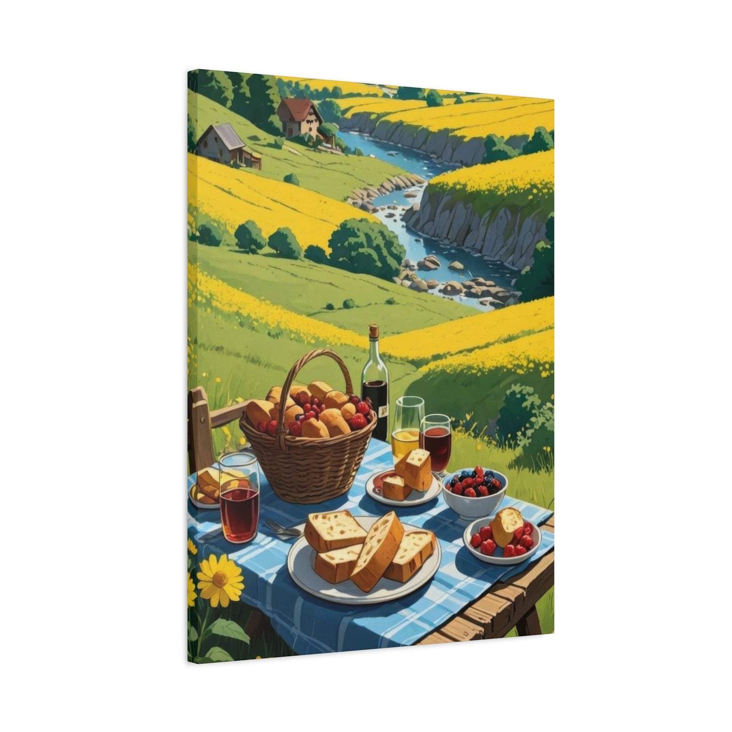Lunch Sunny Countryside Wall Art & Canvas Prints
