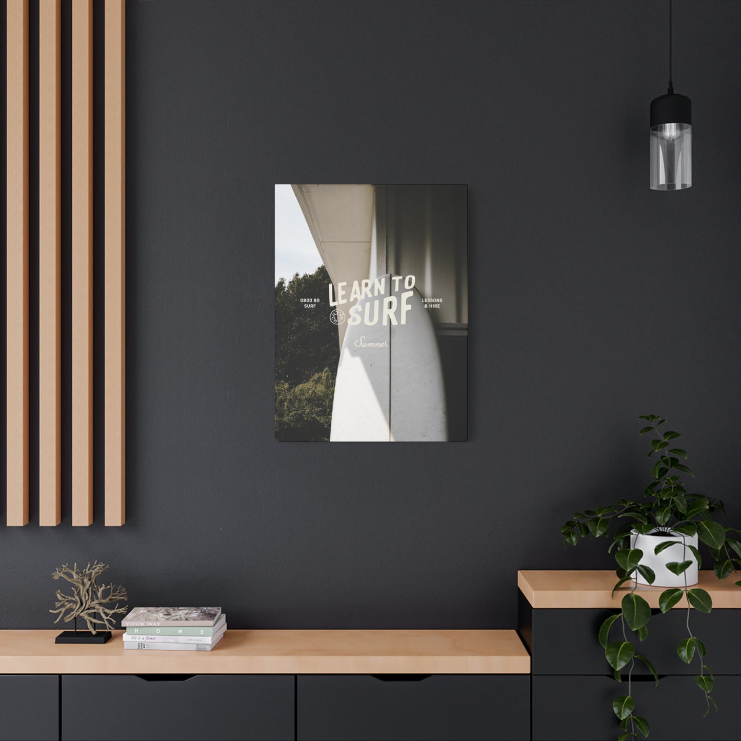 Learn To Surf Poster Wall Art & Canvas Prints