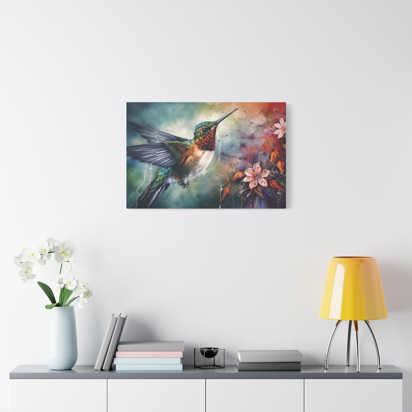 Beautiful Humming Bird Painting Wall Art & Canvas Prints