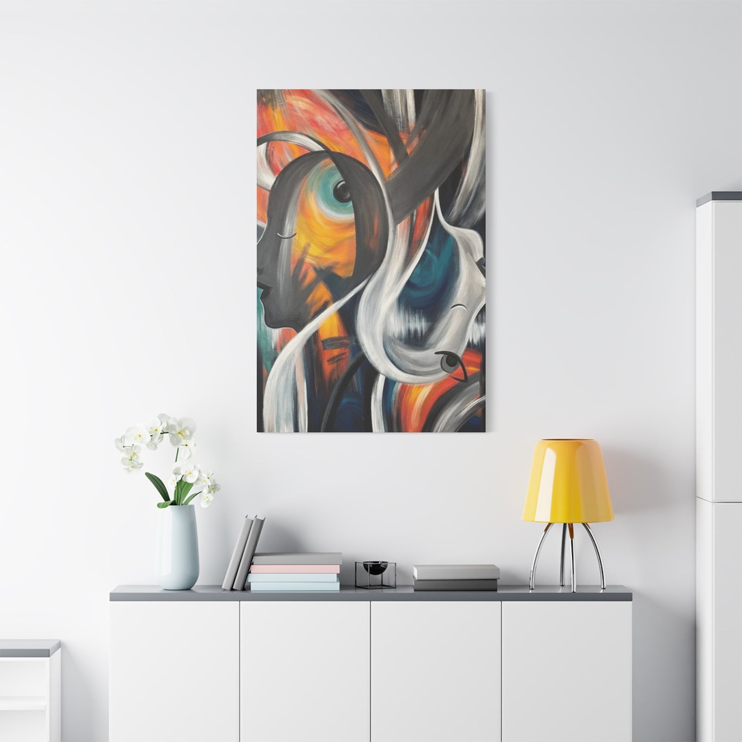 Abstract Faces Painting Wall Art & Canvas Prints