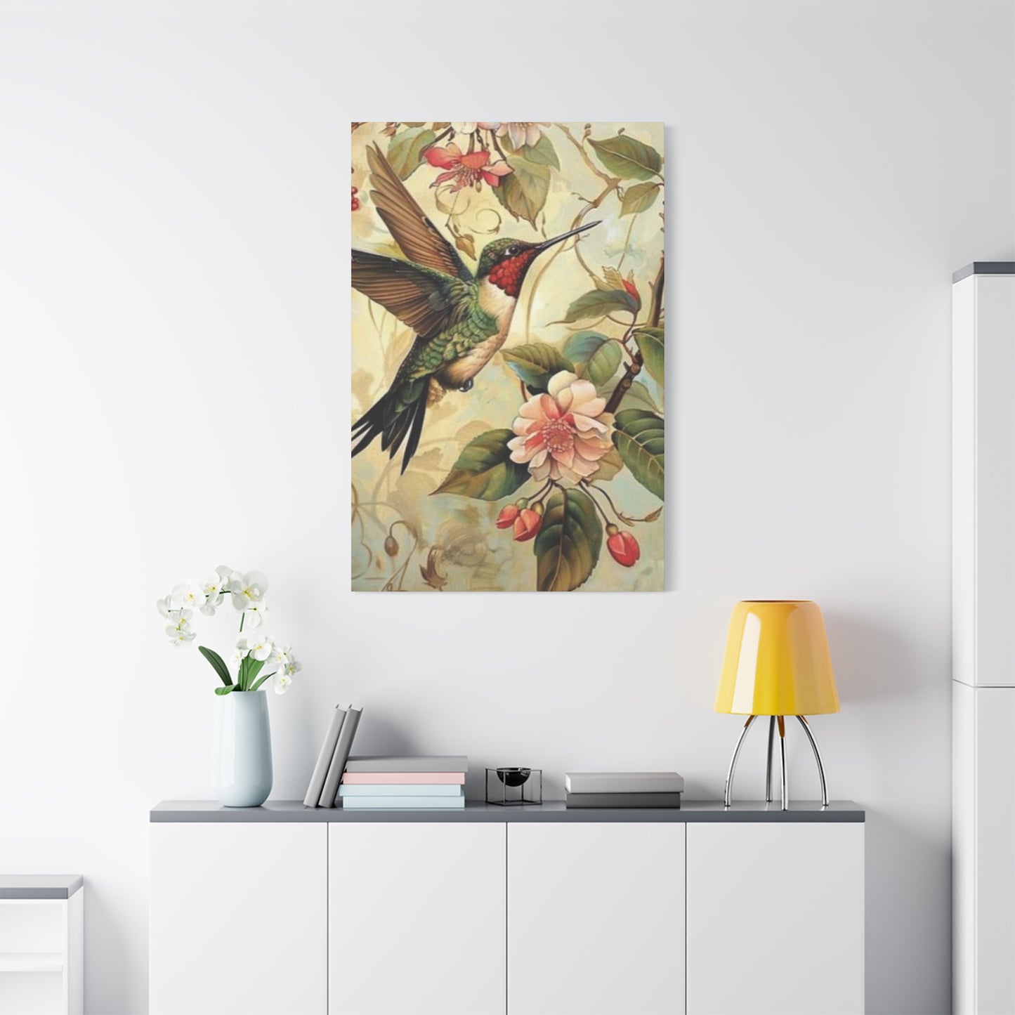 Beautiful Humming Bird Painting Wall Art & Canvas Prints