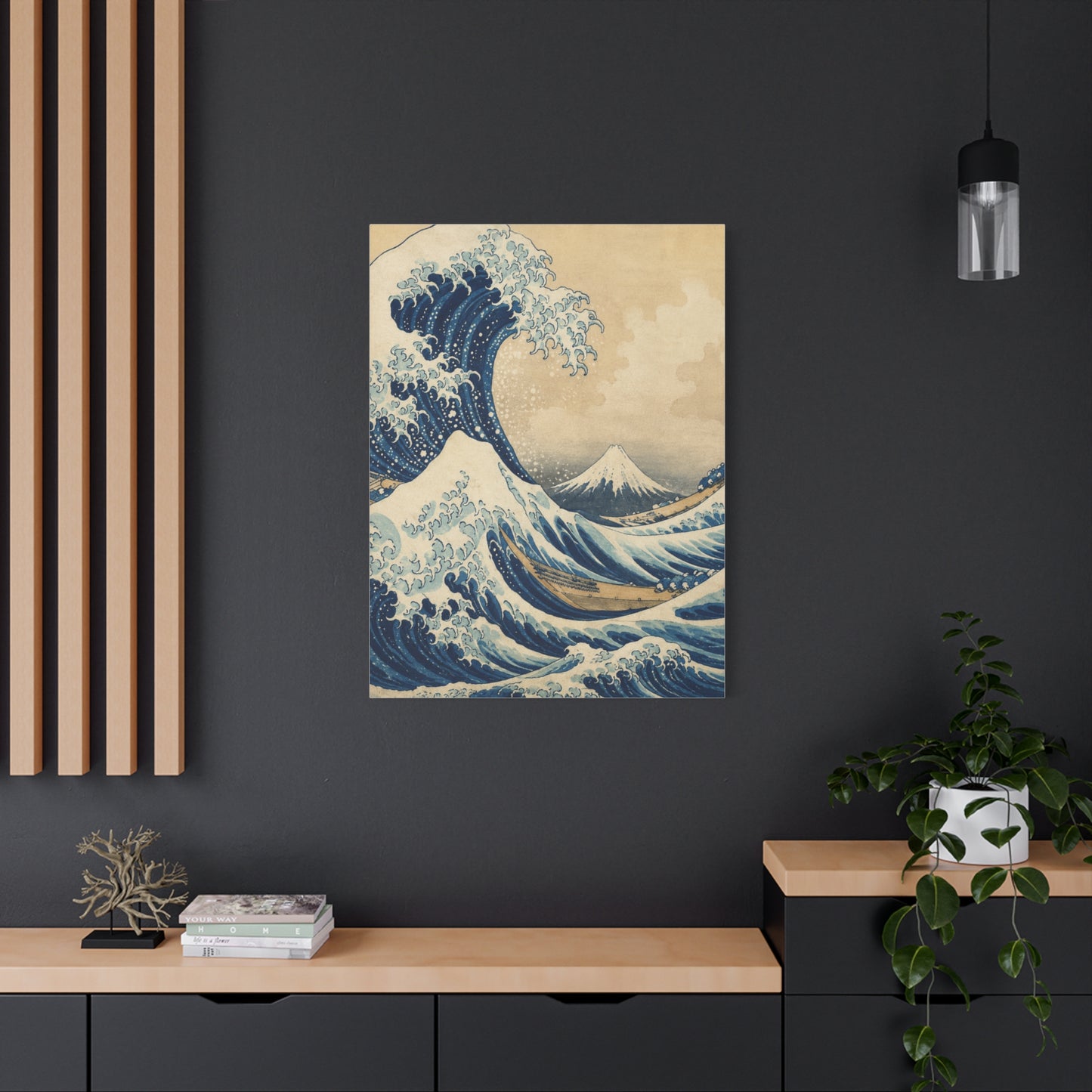 Classic Great Wave Ukiyo-E Interpretation Wall Art & Canvas Print