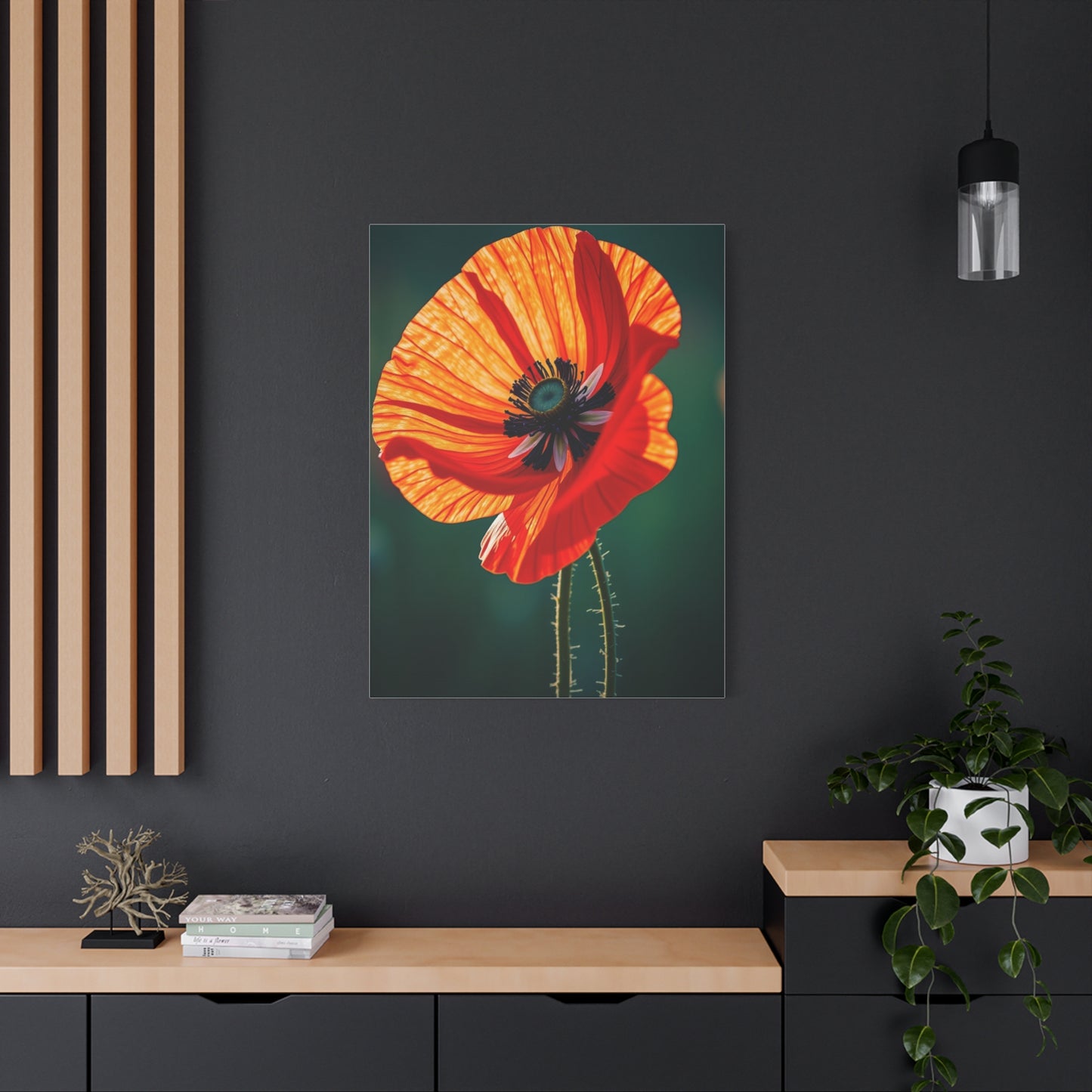 Elite Poppy Flower Art Vision Wall Art & Canvas Print
