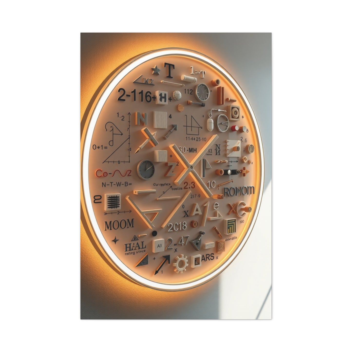 Modern Math Art for Creative Spaces Refined Canvas Wall Art & Canvas Print