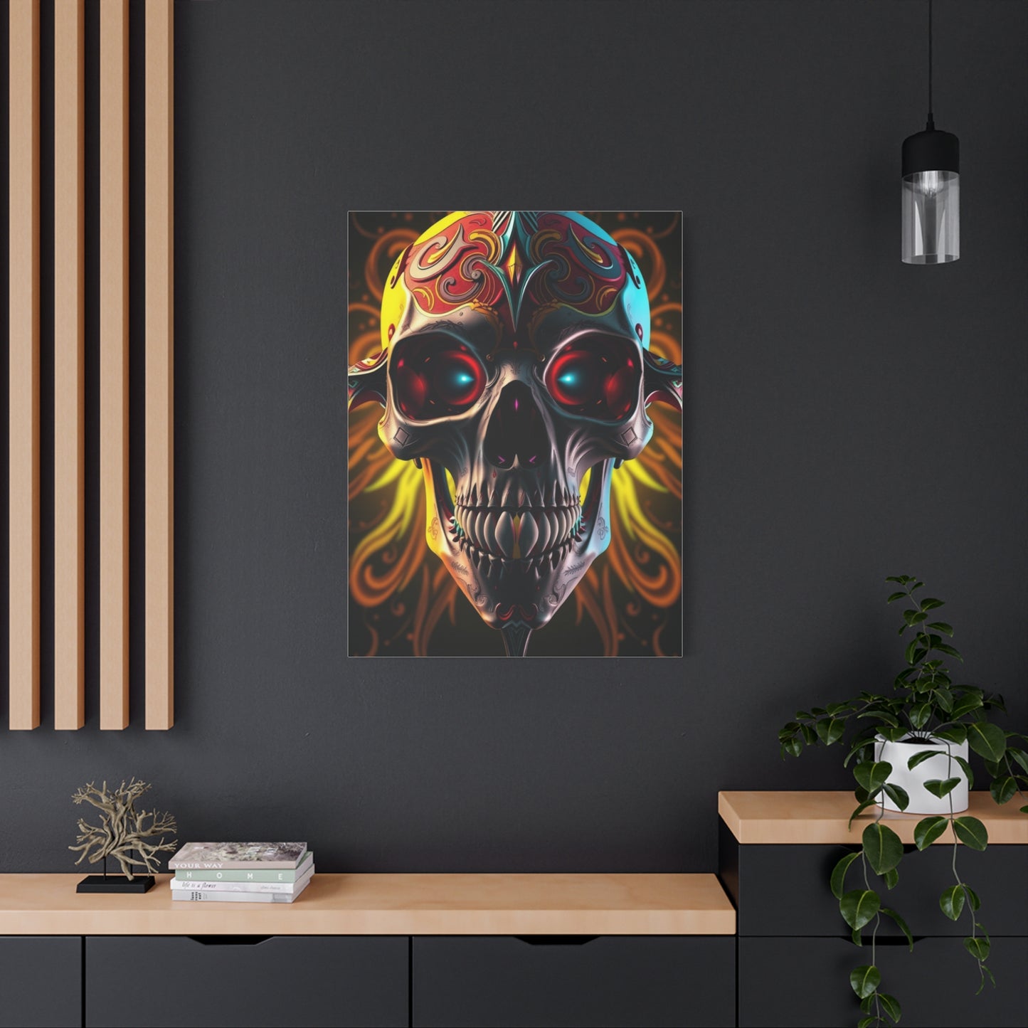 Masterpiece 3D Trippy Skull Art By Ali Gulec Art Vision Wall Art & Canvas Print