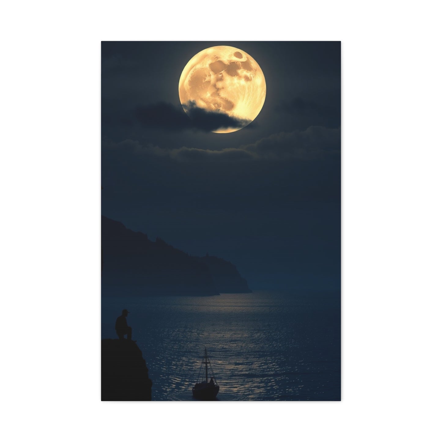 Full Moon Art Luxury Canvas Wall Art & Canvas Print