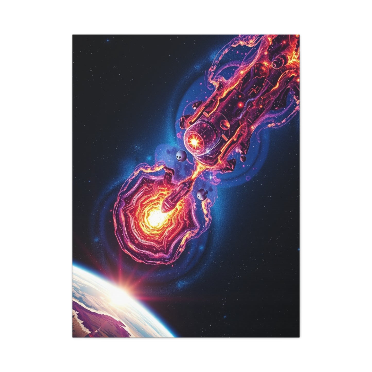 Stardust Symphony Canvas Wall Art & Canvas Print