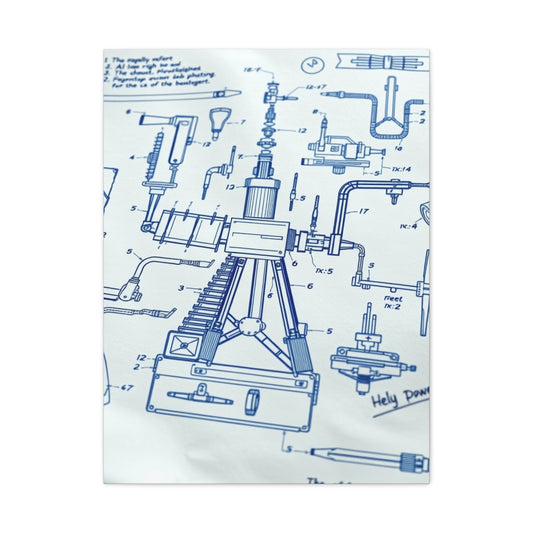 Masterpiece Blueprint & Patent Sketches Art Vision Wall Art & Canvas Print