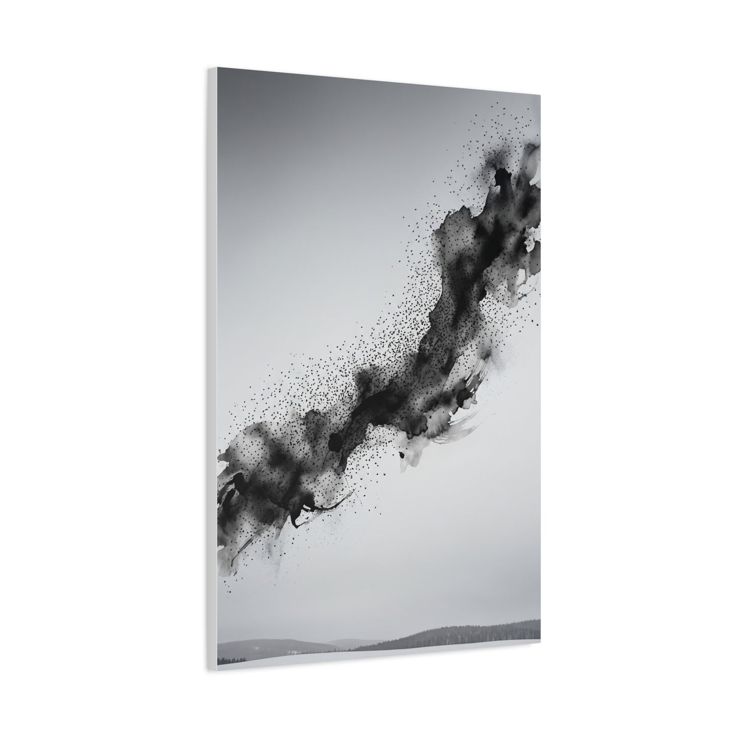 Abstract Ink Motion Romance Minimal Wall Art & Canvas Print