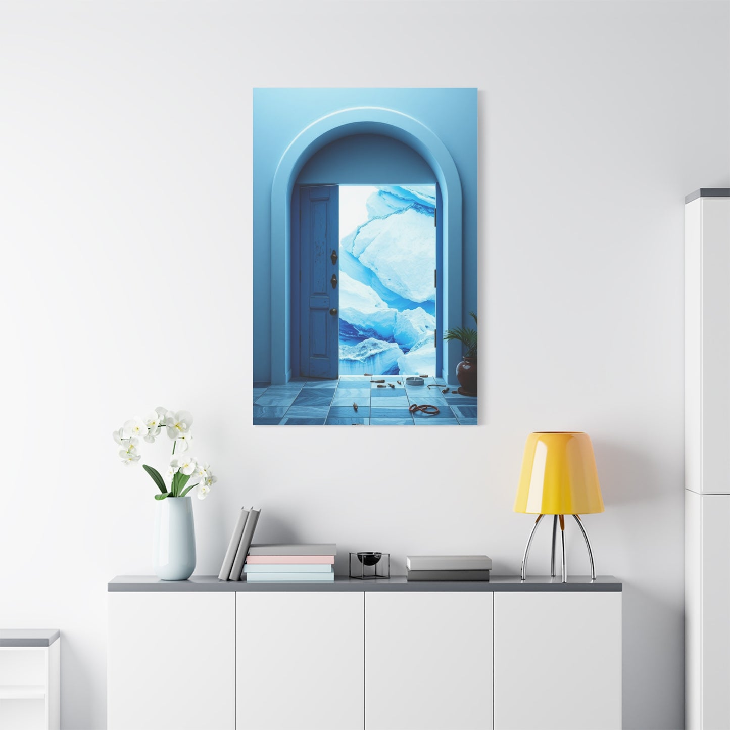 Supreme Blue and White Art Collection Wall Art & Canvas Print