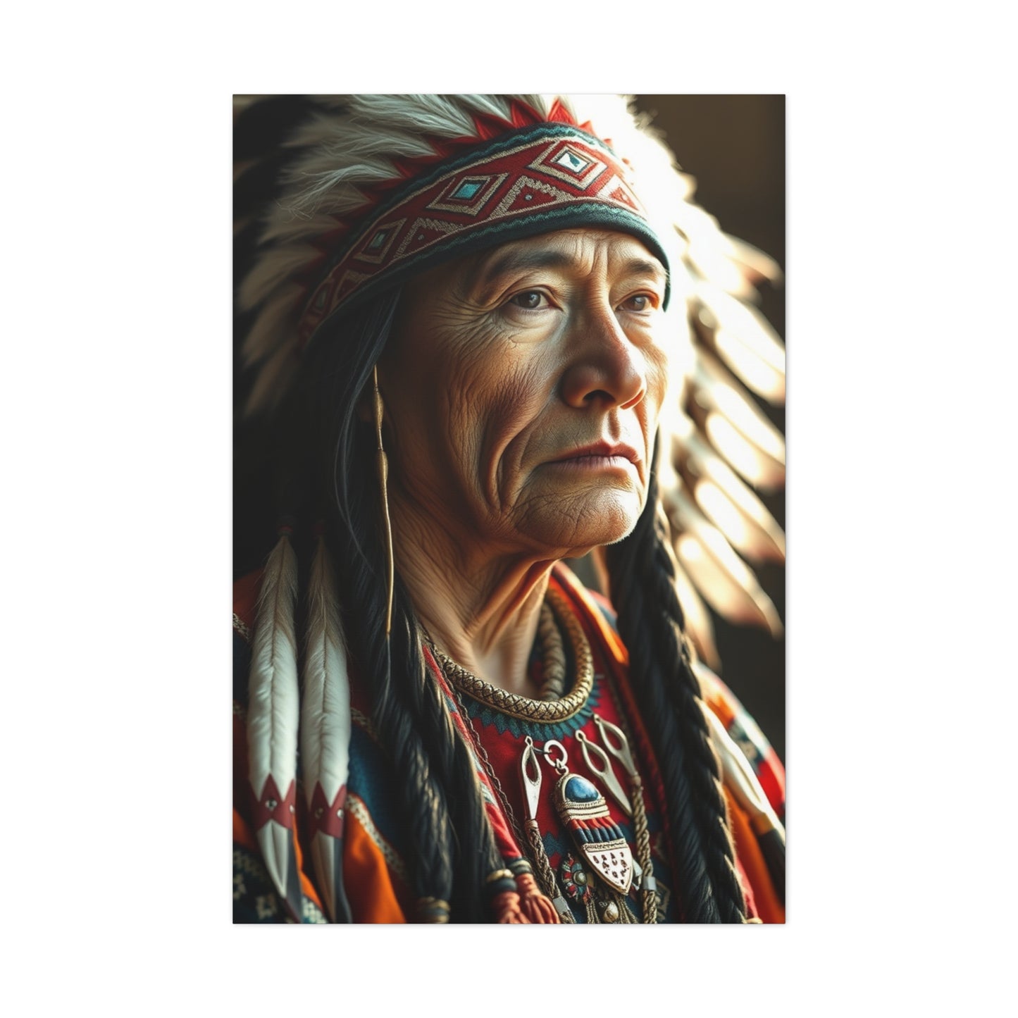 Indigenous Elegance Canvas