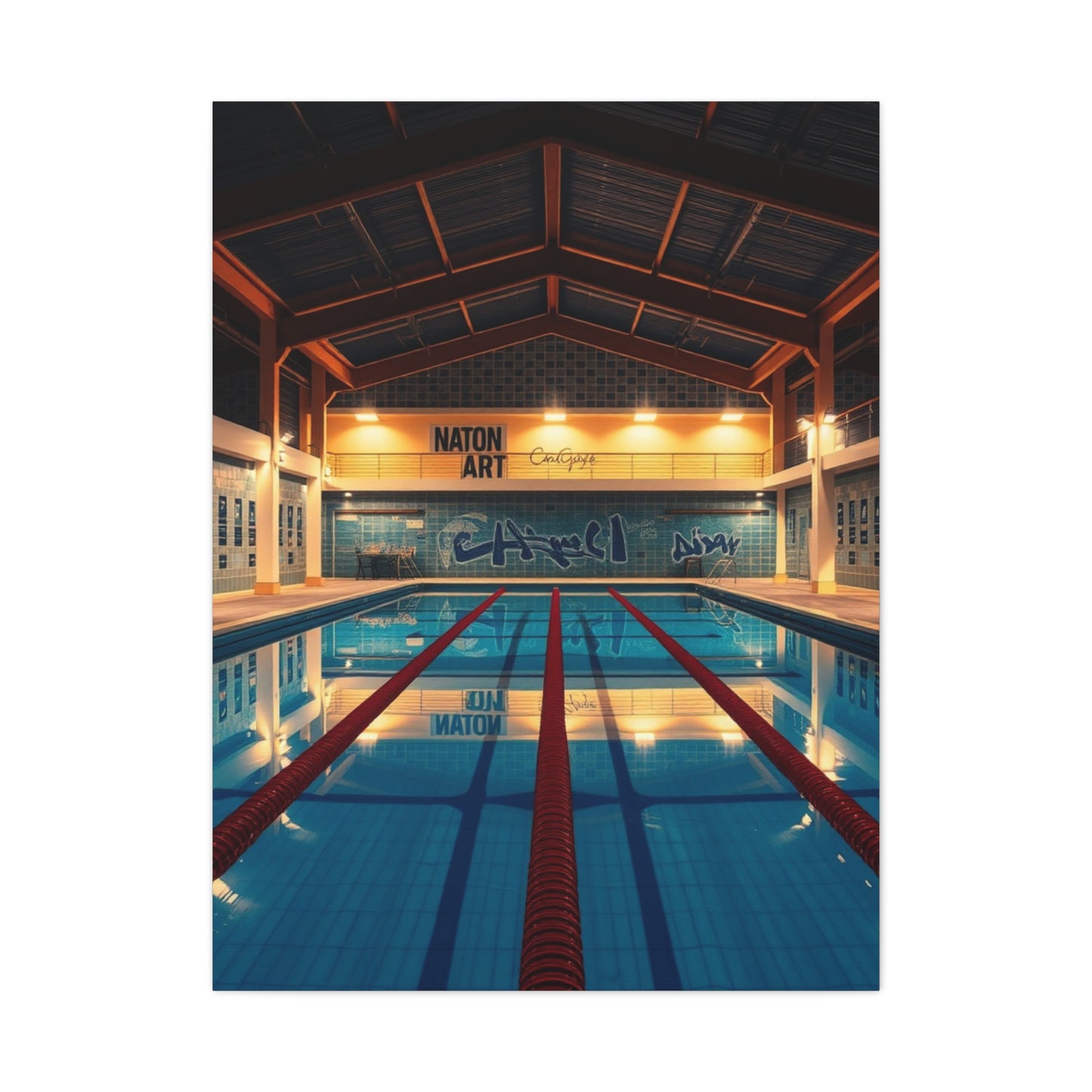 Swimming Pool Art Supreme Gallery Wall Art & Canvas Print