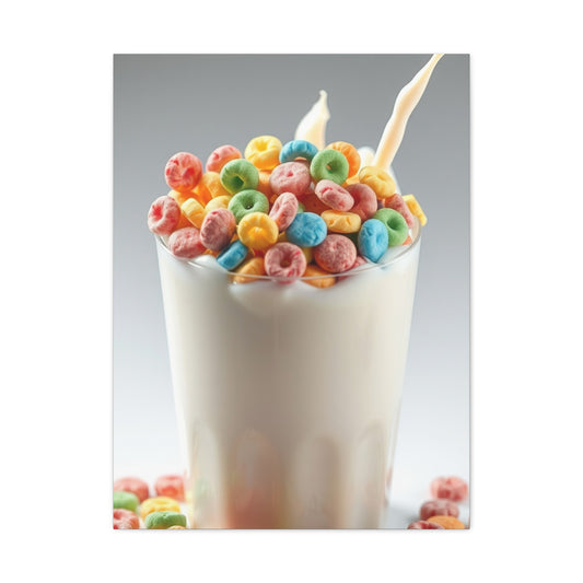 Vibrant Milky Confection Canvas Wall Art & Canvas Print