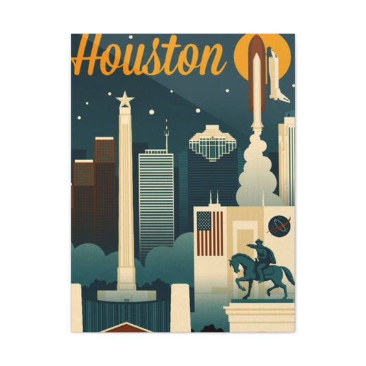 Beautiful Houston Skyline Wall Art & Canvas Prints