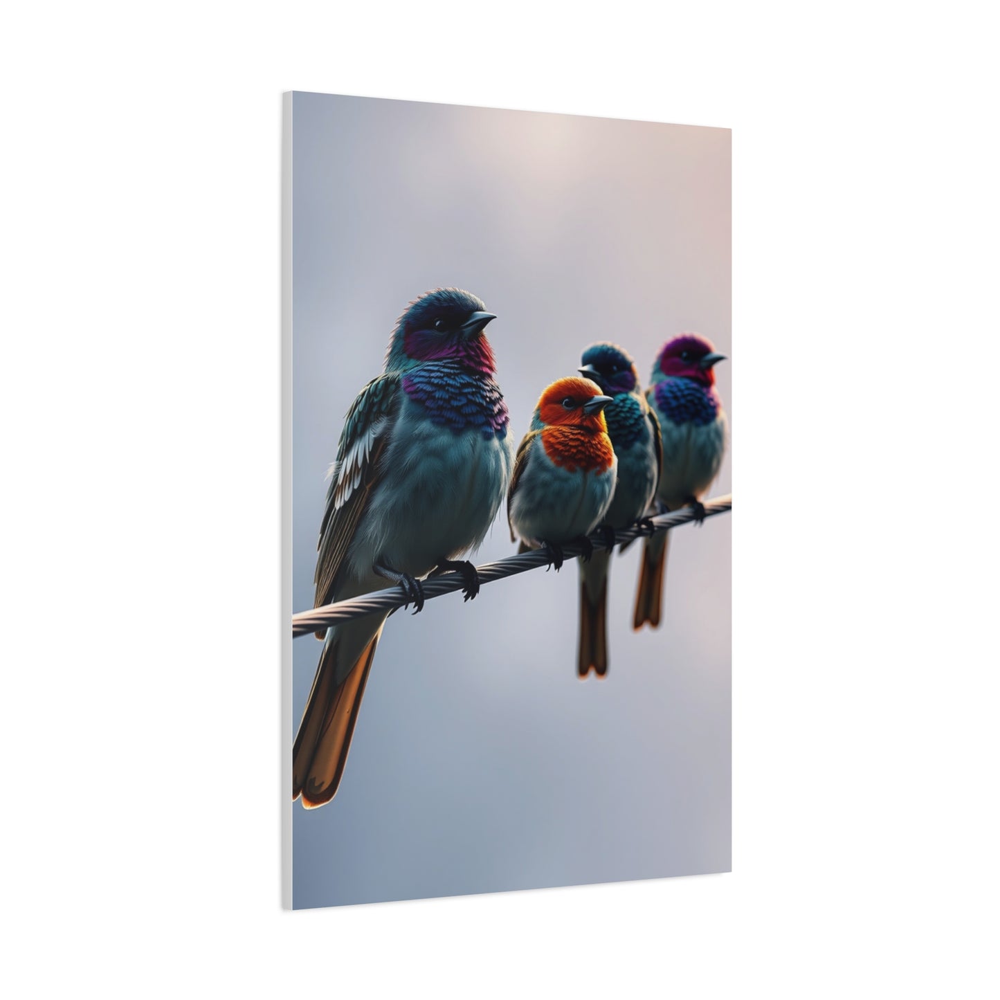 Masterpiece Birds On a Wire Art Vision Wall Art & Canvas Print