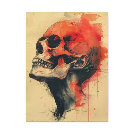 Red Skull Wall Art & Canvas Prints