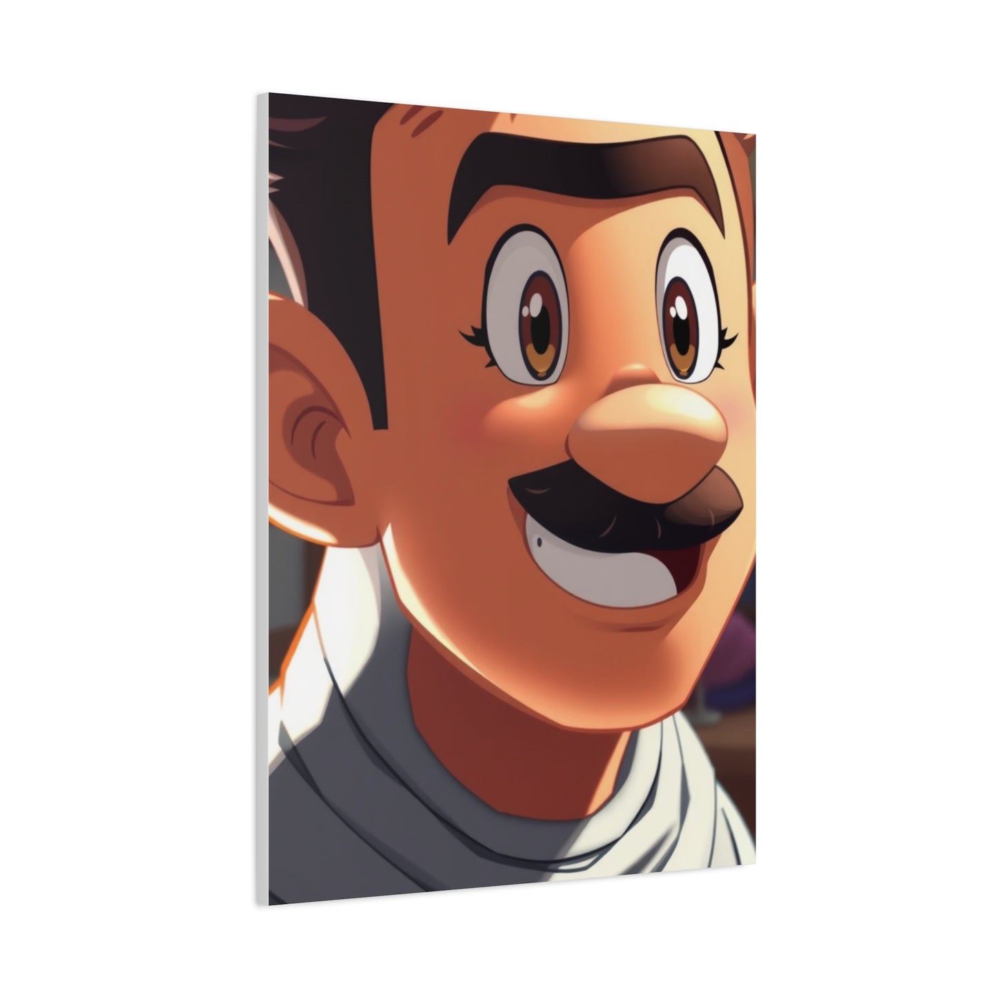 Serene Cartoon Reverie Wall Art & Canvas Print