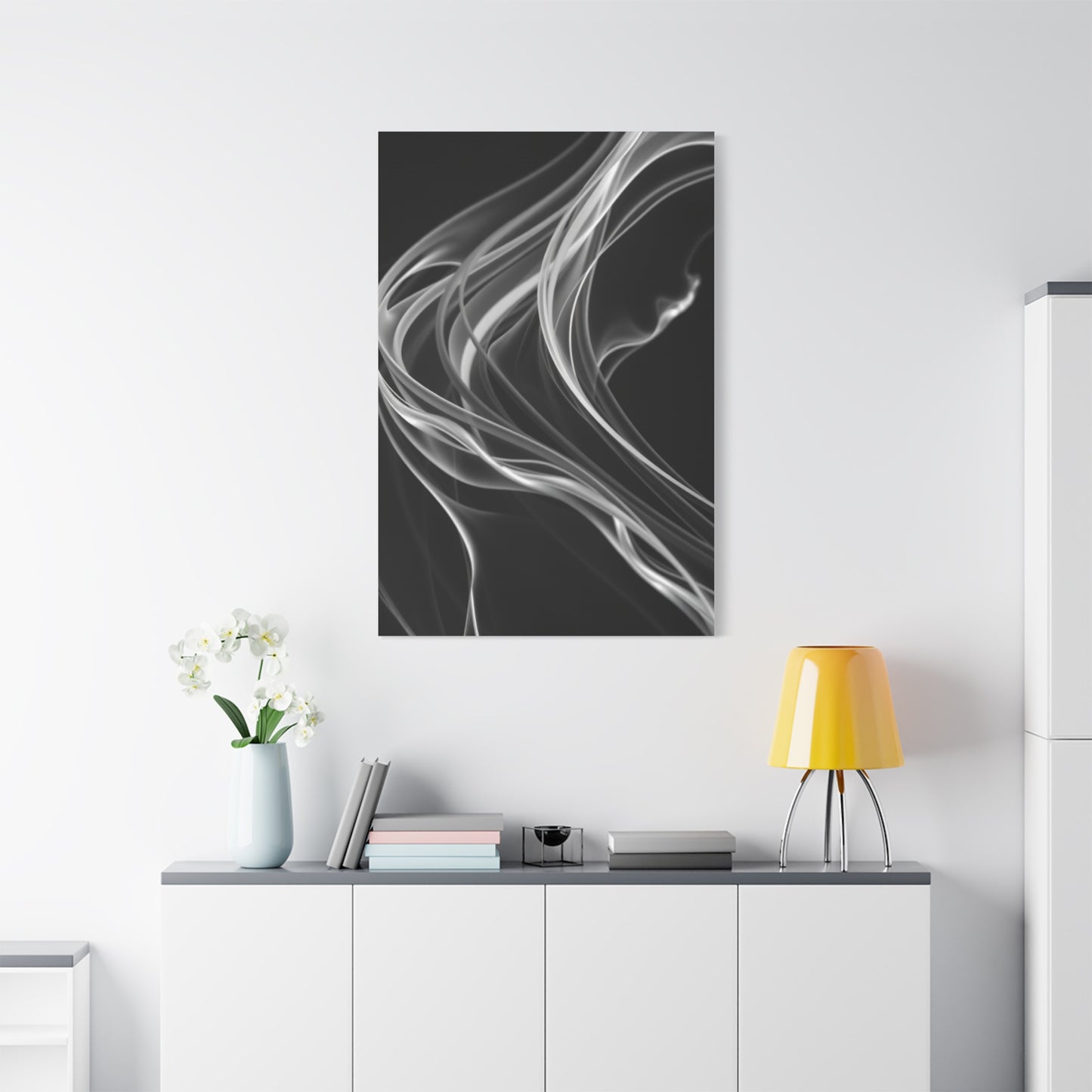 Vision Black and White Abstract Art Art Wall Art & Canvas Print