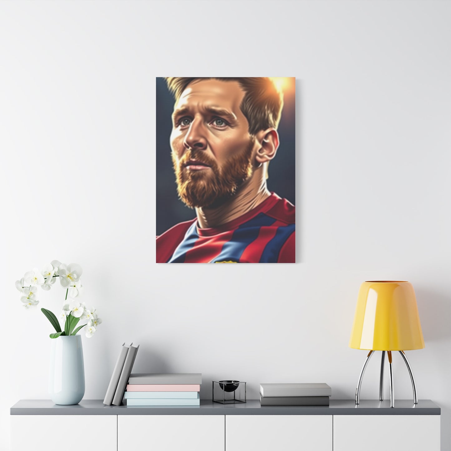Majestic Messi Illustration Elegance Wall Art & Canvas Print
