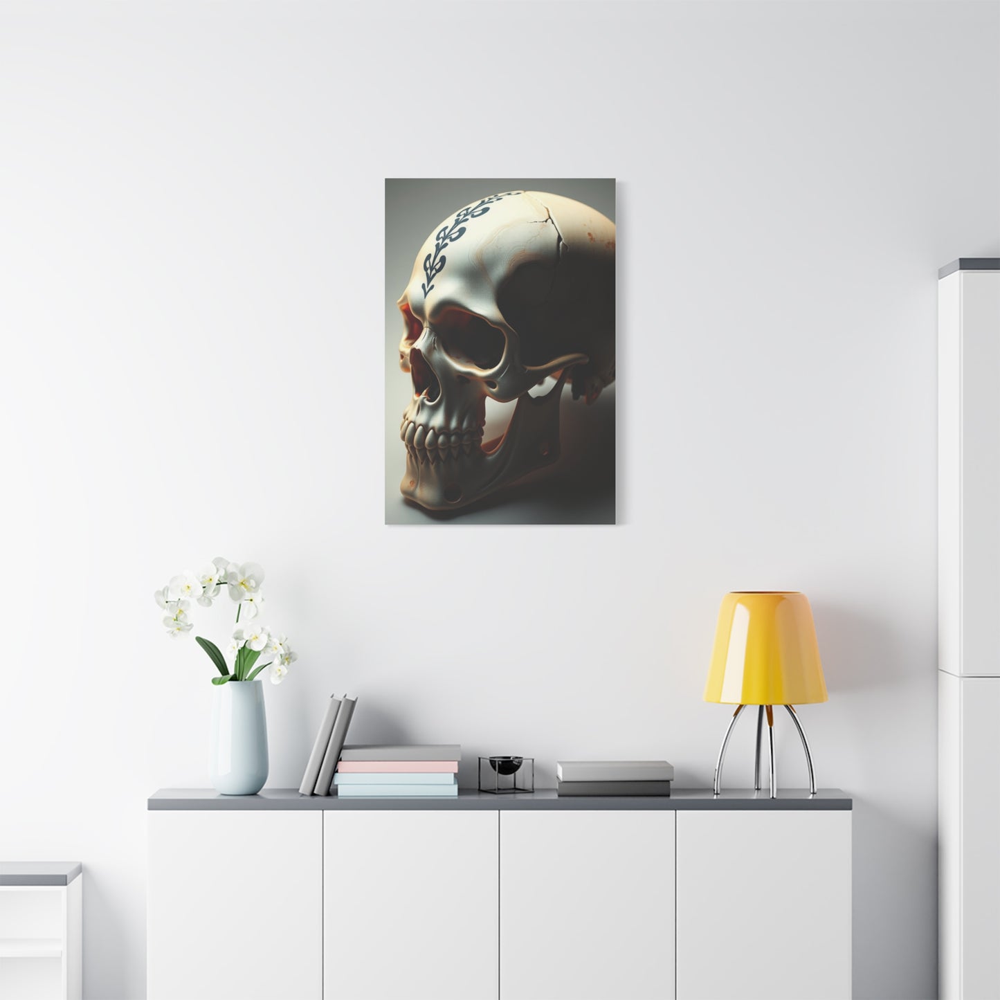 Regal Cranium Canvas Wall Art & Canvas Print