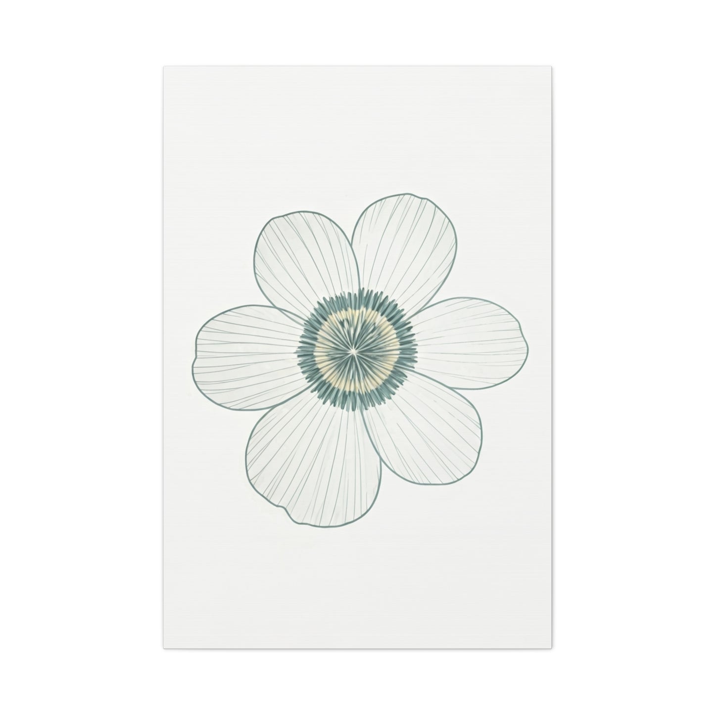 Minimal Line Floral Sketch Wall Art & Canvas Prints