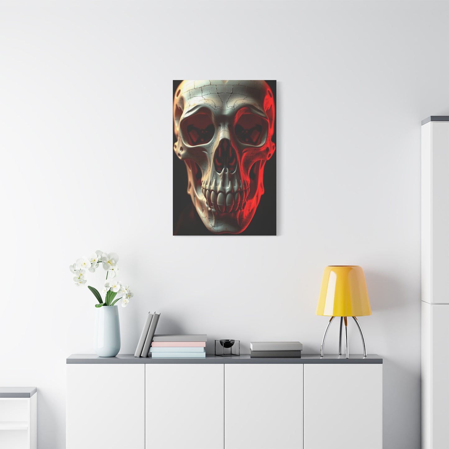 Celestial Cranium Elegance Wall Art & Canvas Print