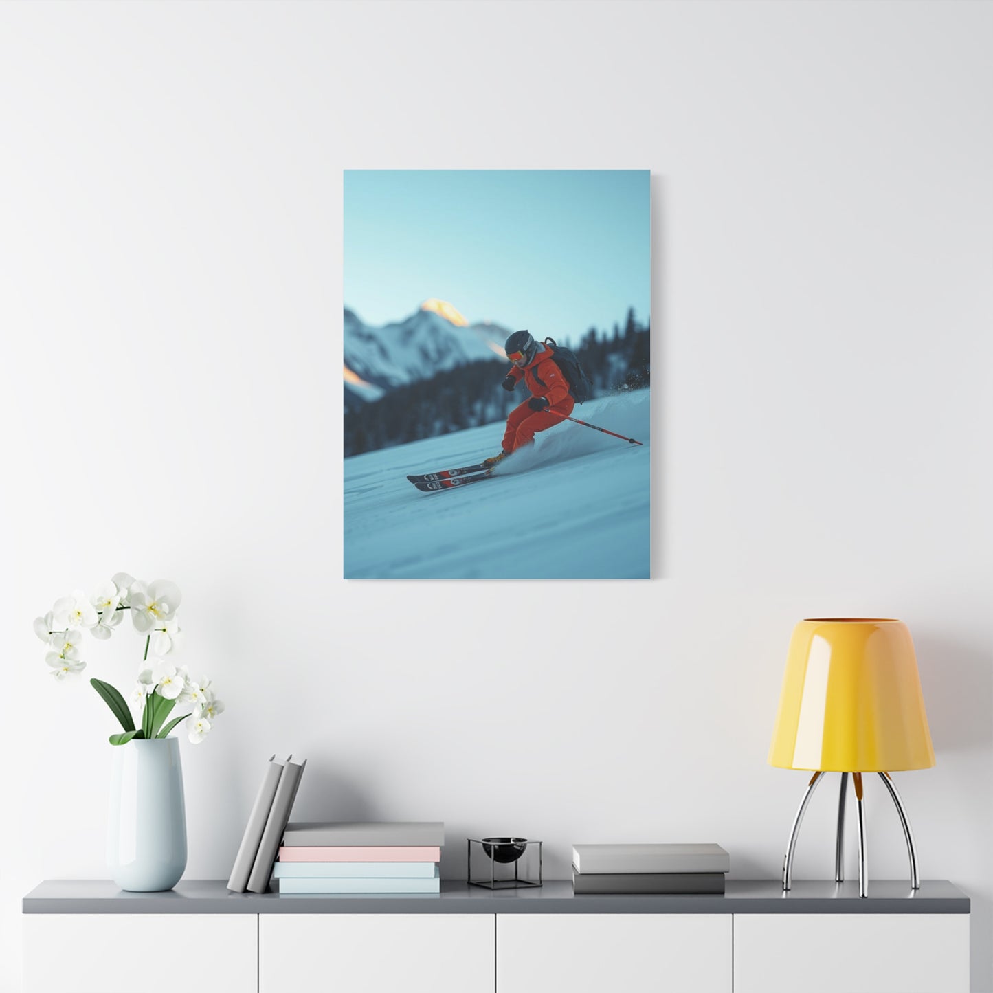 Masterpiece Skiing Art Vision Wall Art & Canvas Print