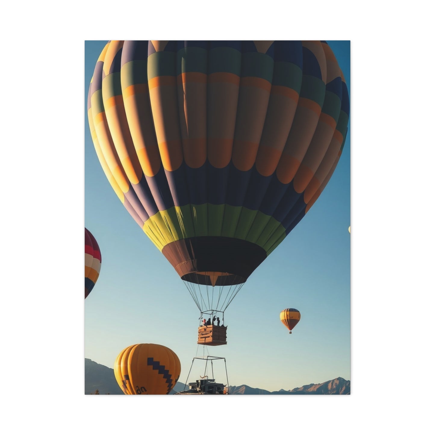 Vision Hot Air Balloon Art Art Wall Art & Canvas Print