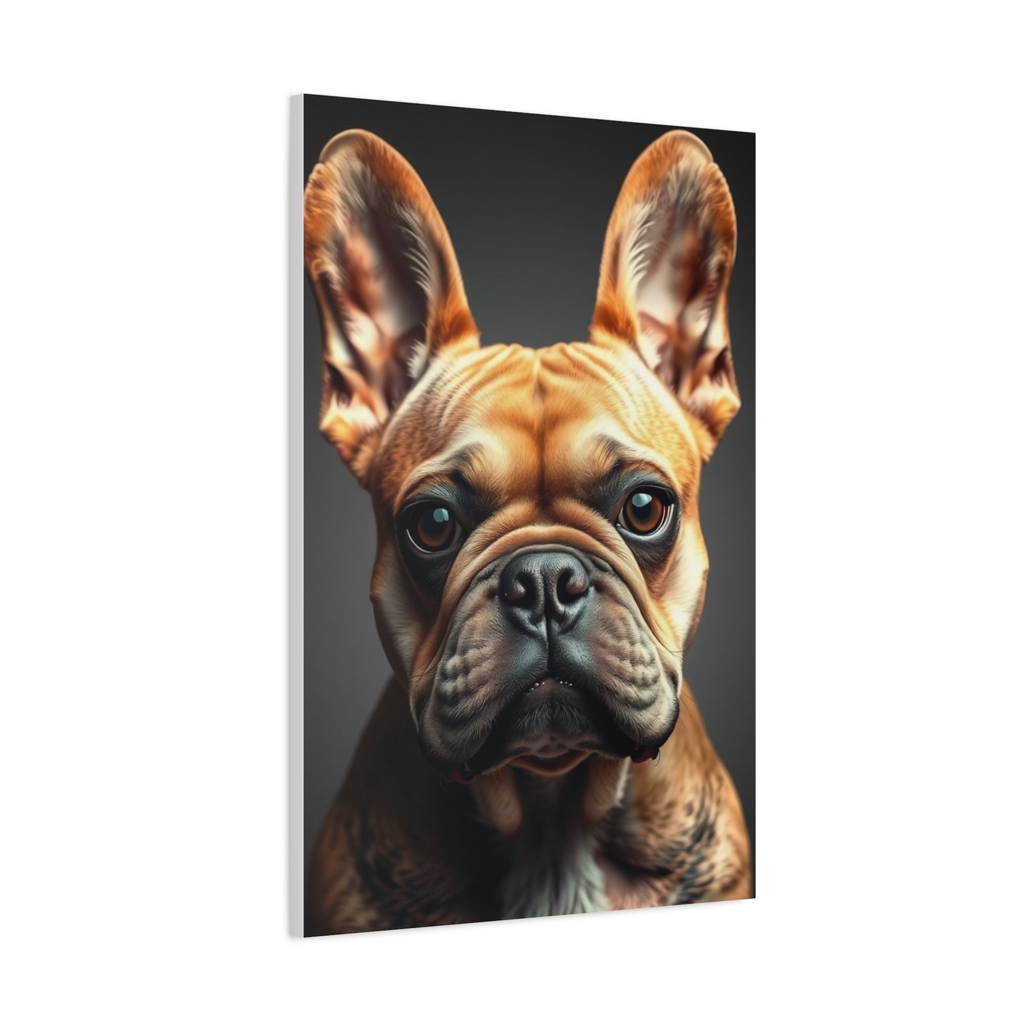Parisian Canine Elegance Canvas