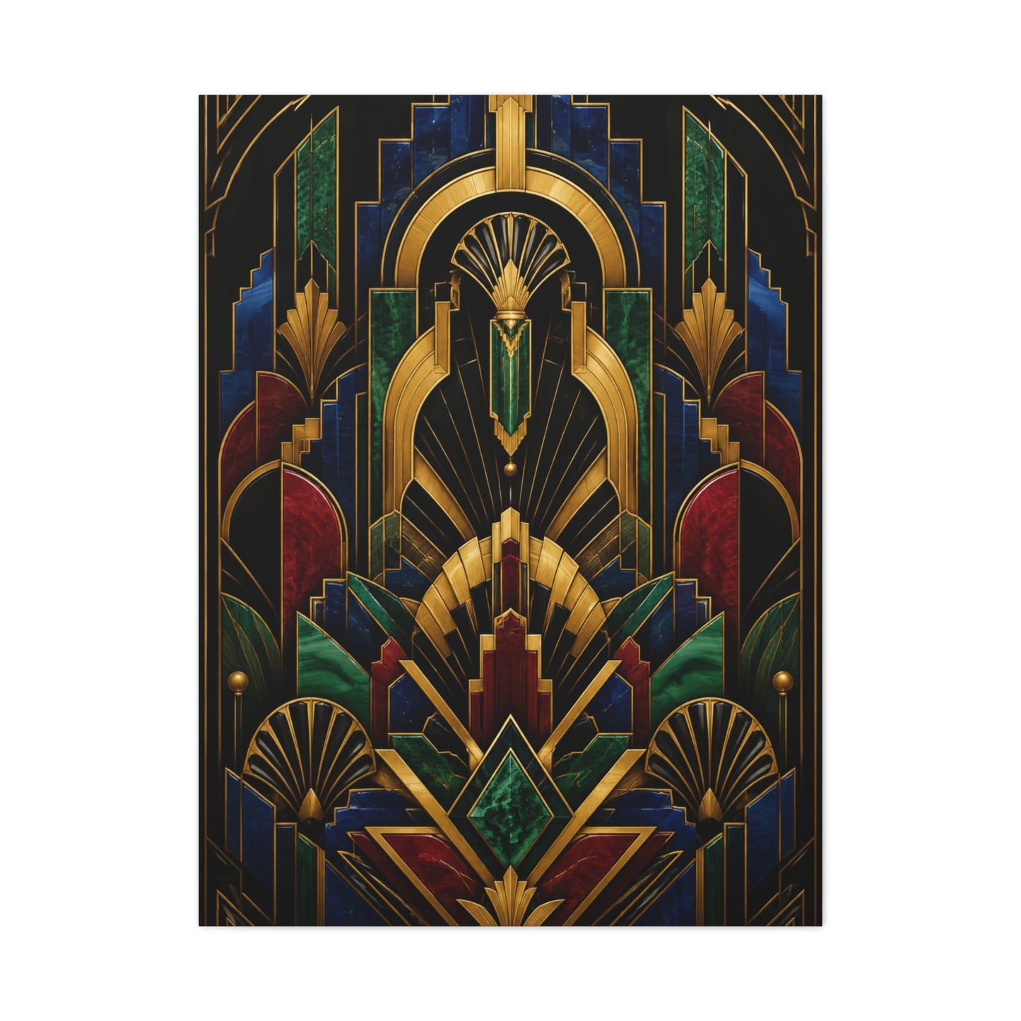 Neo Art Deco Jewel Geometry Wall Art & Canvas Print