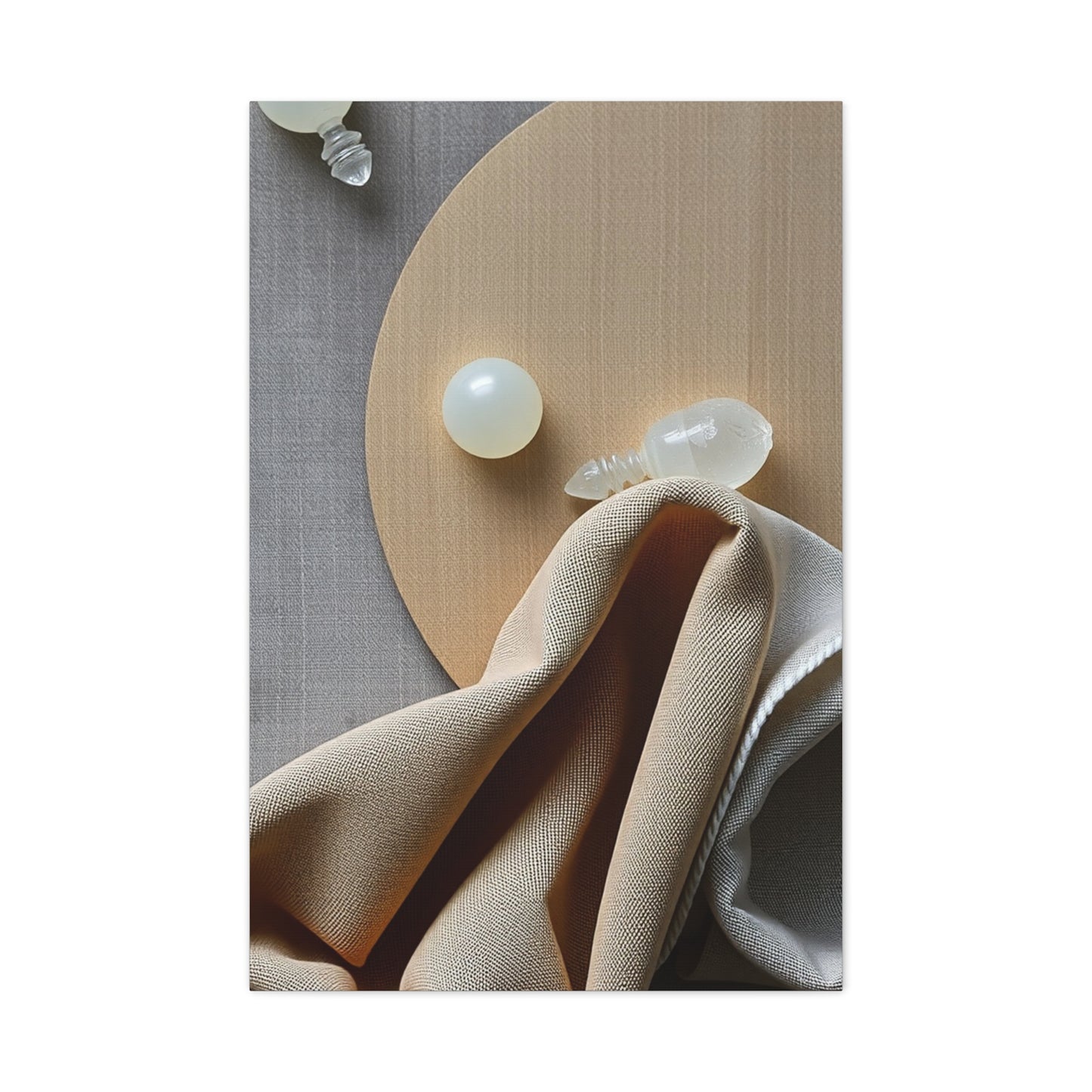 Supreme Taupe, Linen, and Gray Art Collection Wall Art & Canvas Print