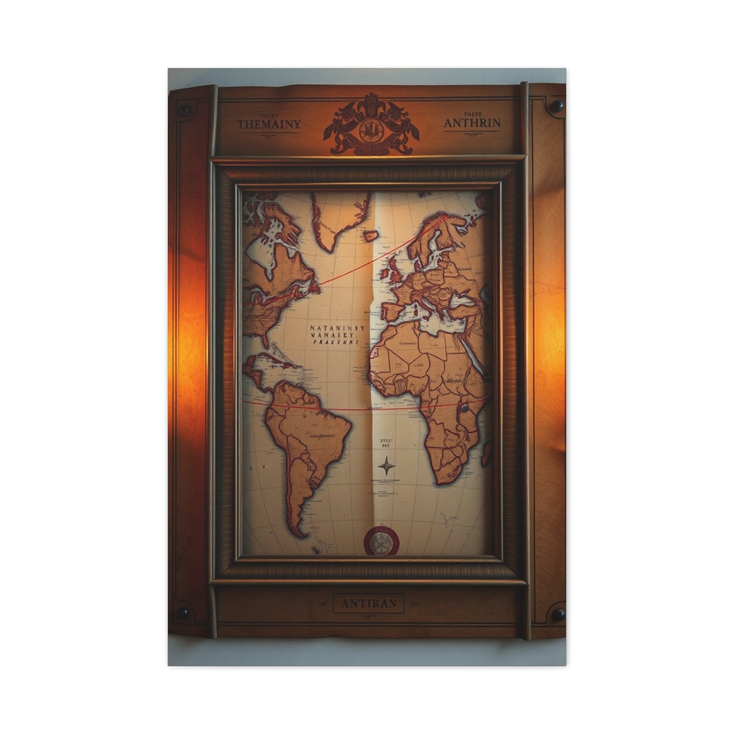 Antique Maps Art Luxury Canvas Wall Art & Canvas Print