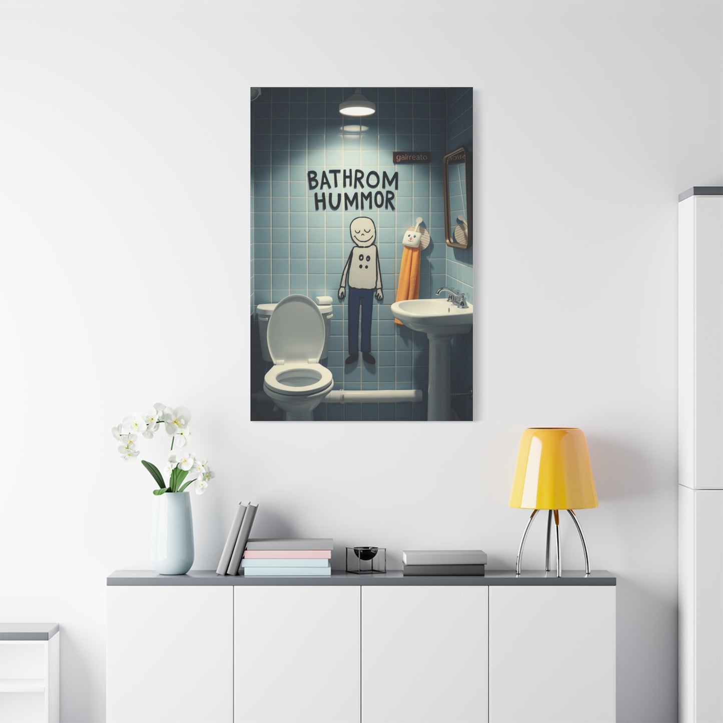 Collection Bathroom Humor Art Art Wall Art & Canvas Print
