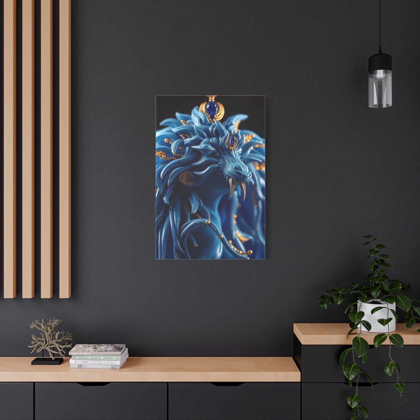 Supreme Blue & Gold Art Collection Wall Art & Canvas Print