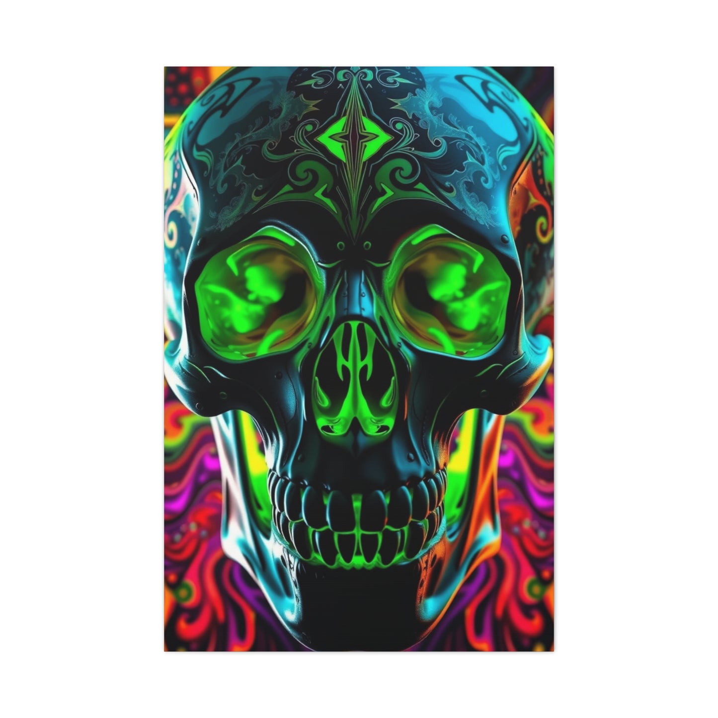 Mystic Skull Kaleidoscope Wall Art & Canvas Print