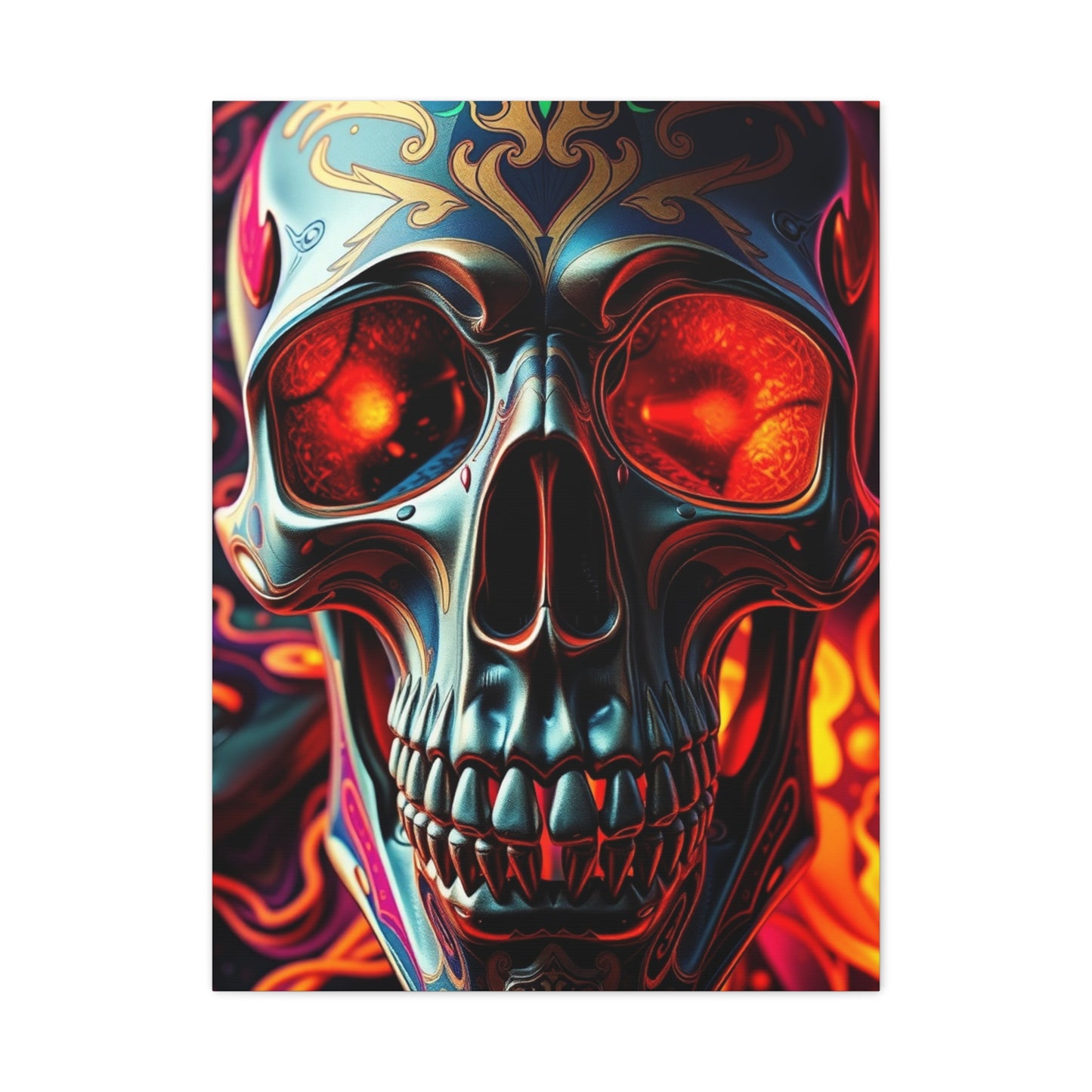 Luminous Skull Enigma Wall Art & Canvas Print