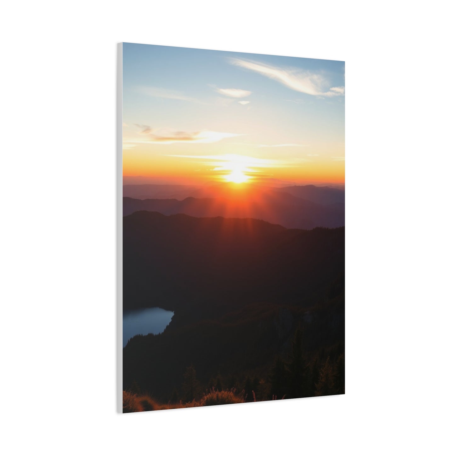 Summit Radiance: Dawn to Dusk Wall Art & Canvas Print