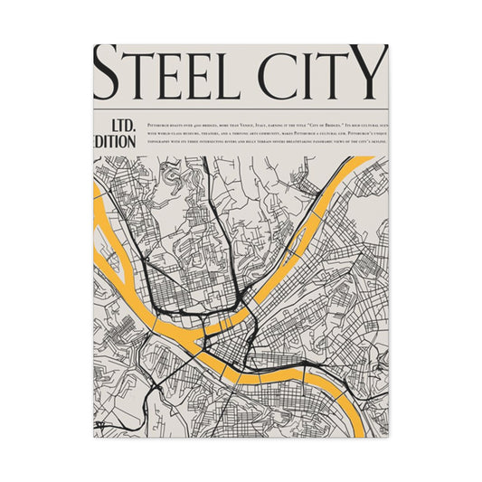Steel City Poster Wall Art & Canvas Prints