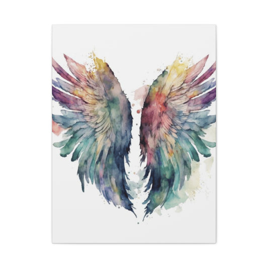 Colourful Paint Splash Angel Wings Wall Art & Canvas Prints