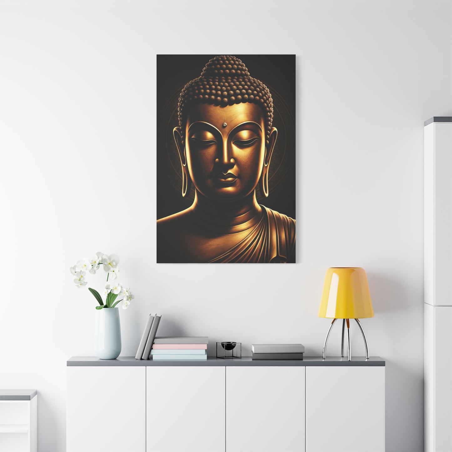 Serene Enlightenment Buddha Close-Up Wall Art & Canvas Prints