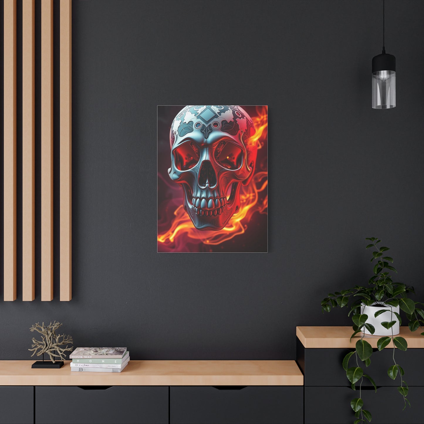 3D Trippy Skull Art By Ali Gulec Art Supreme Canvas Wall Art & Canvas Print