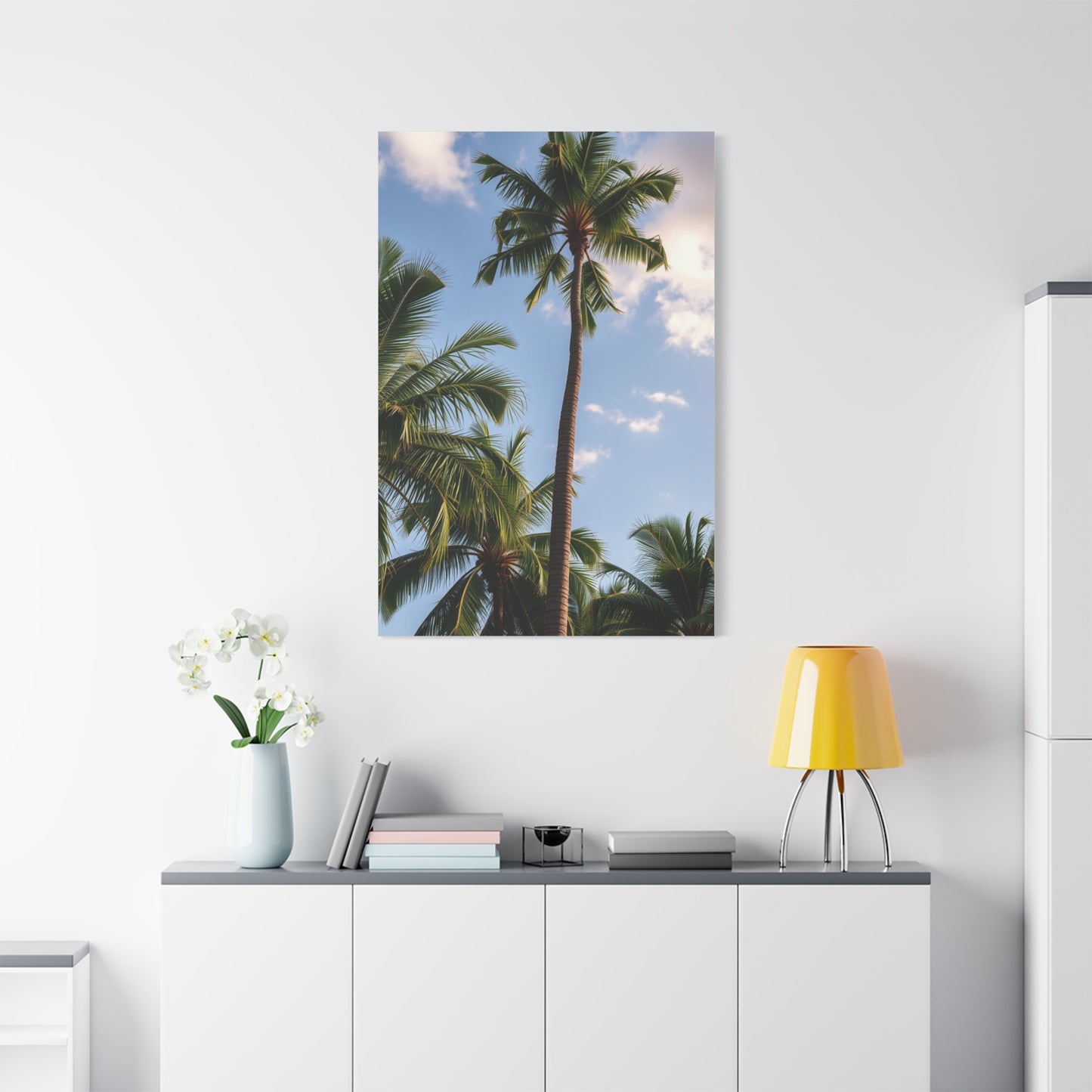 Serene Palms Composition Wall Art & Canvas Print
