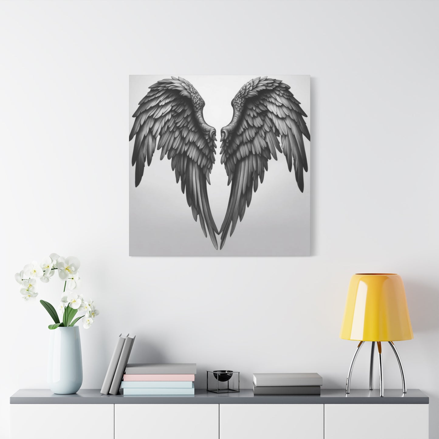 Black Angel Wings Wall Art & Canvas Prints