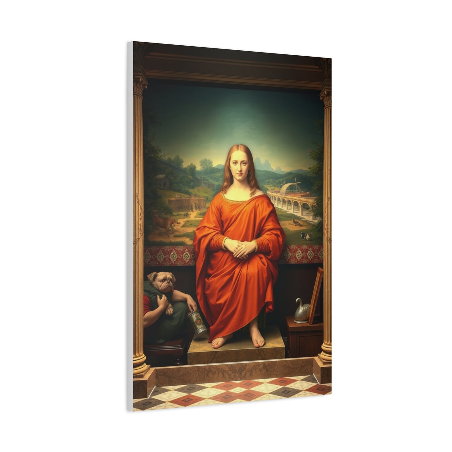 Refined Classicism Tableau Wall Art & Canvas Print