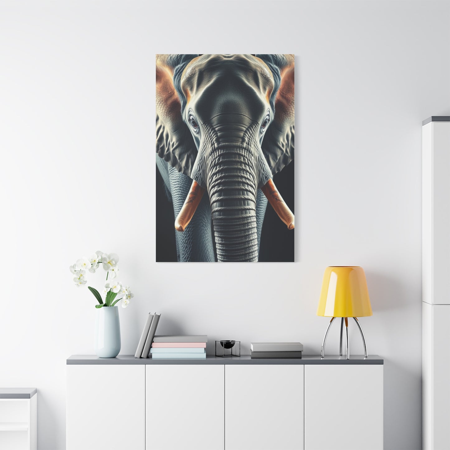 Majestic Pachyderm Portrait Wall Art & Canvas Print