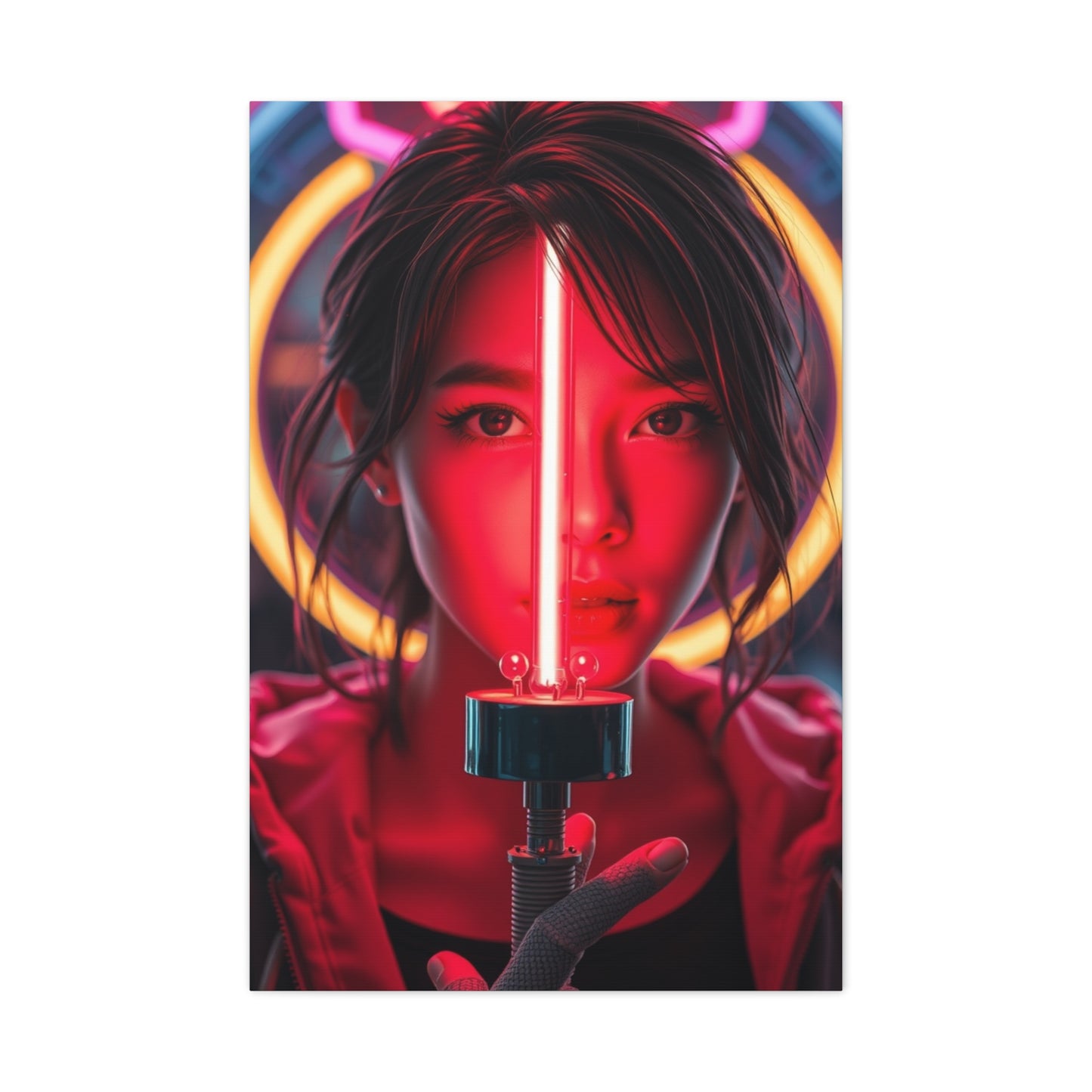 Neon Nimbus Canvas Wall Art & Canvas Print