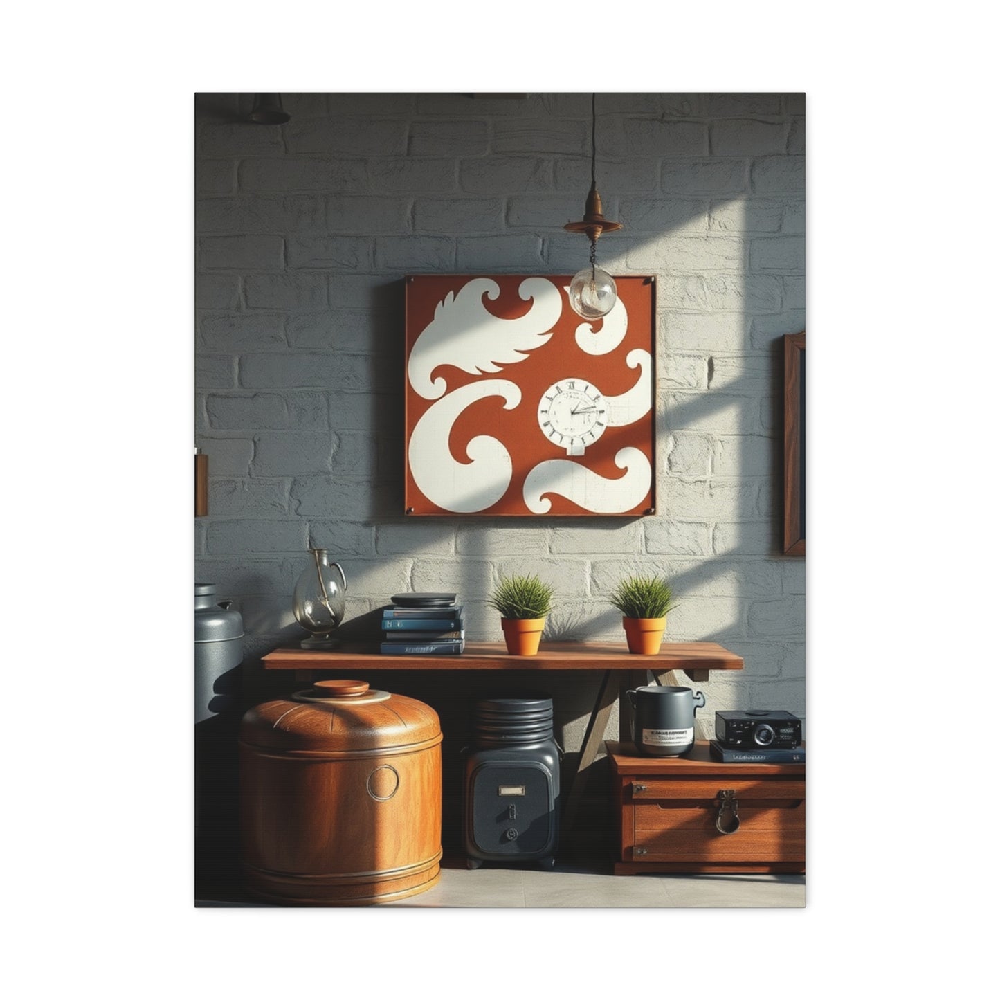 Refined Industrial Aesthetics Wall Art & Canvas Print
