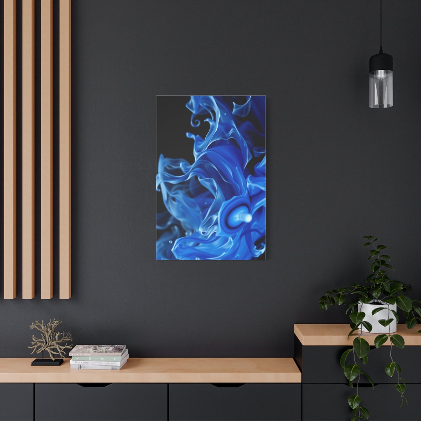 Collection Black, White & Blue Art Art Wall Art & Canvas Print